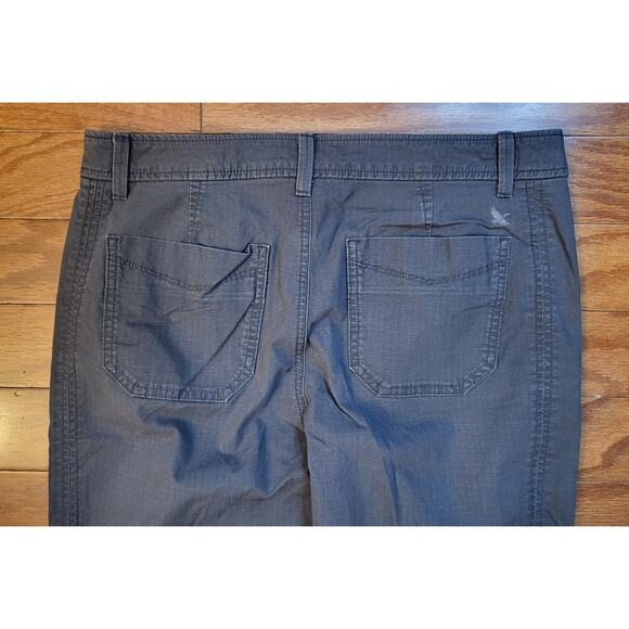 Eddie Bauer Women’s Size 8T Slightly Curvy Straight Leg Stretch Olive Gray - Picture 4 of 15